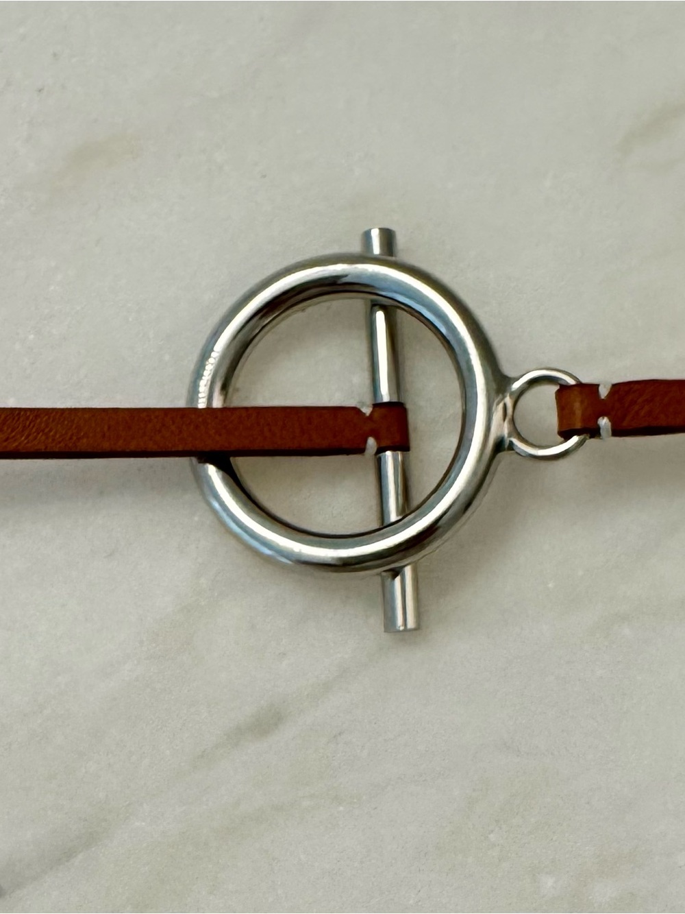 Authentic Hermes Passé Passé Scarf Ring
